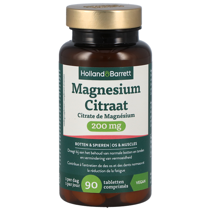 Holland & Barrett Citrate de Magnésium 200 mg - 90 comprimés-1