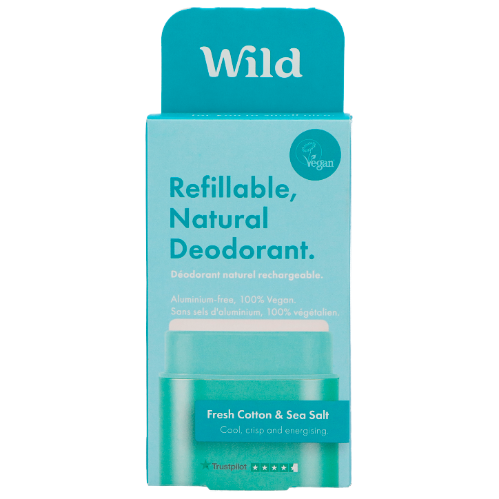 Wild Deodorant Fresh Cotton & Sea Salt - 40g-1