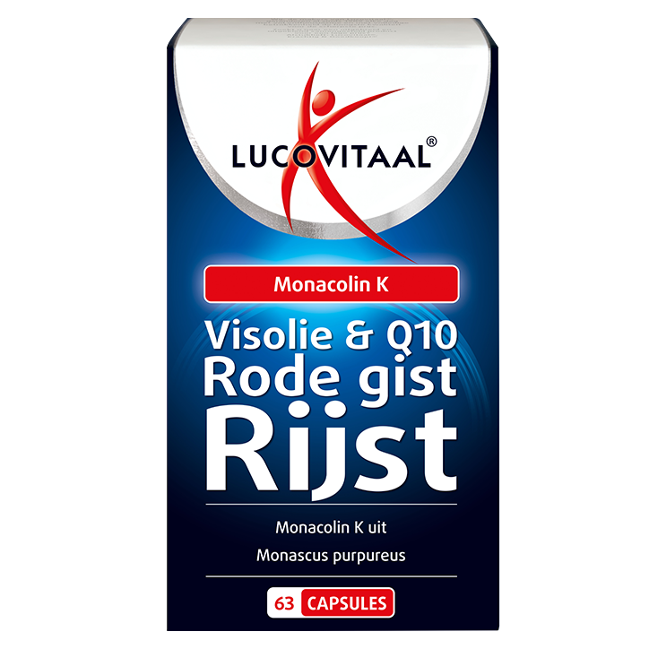 Lucovitaal Rode Gist Rijst, Visolie & Co-enzym Q10 - 63 capsules-1