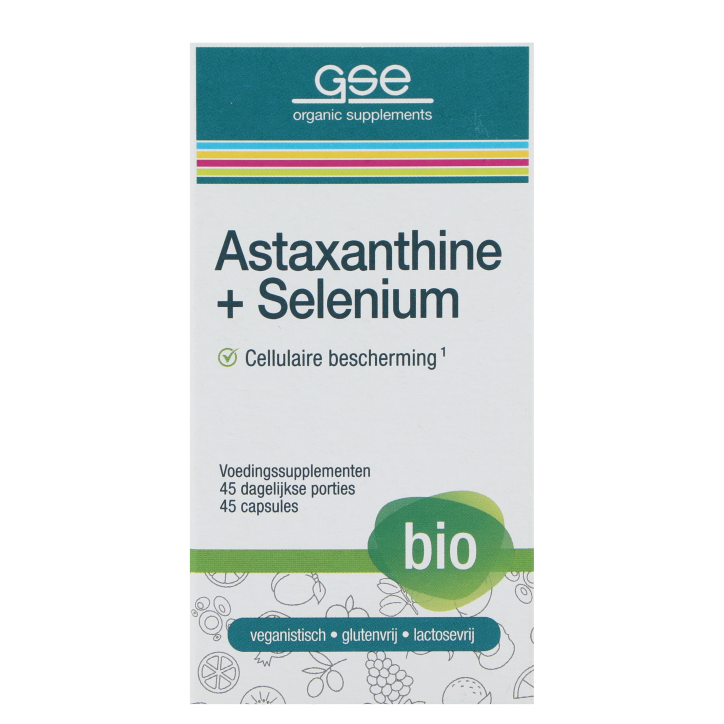 GSE Astaxanthine + Selenium - 45 capsules-1