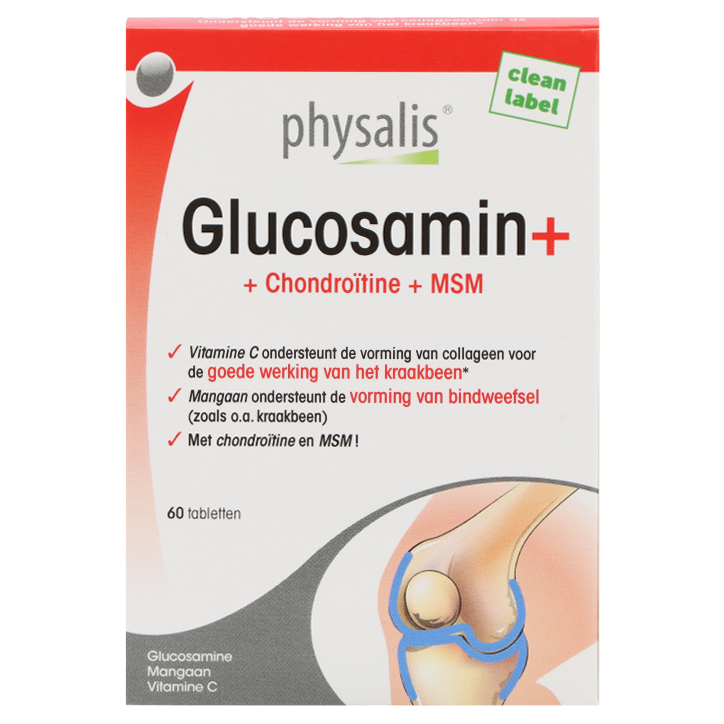 Physalis Glucosamin+ Chondroïtine + MSM - 60 tabletten-1