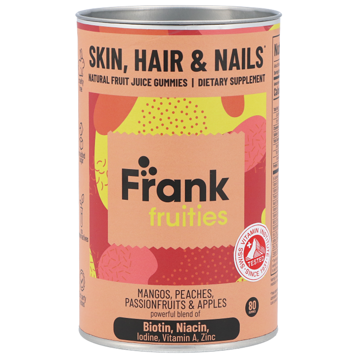 FRANK Fruities Peau, Cheveux et Ongles – 80 gommes de fruits-1