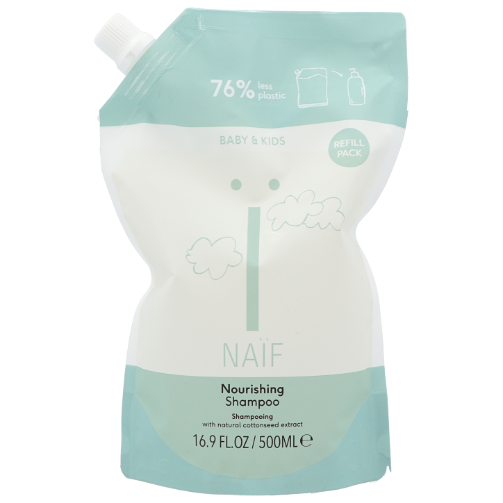 Naïf Baby & Kids Nourishing Shampoo Refill Pack - 500ml-1