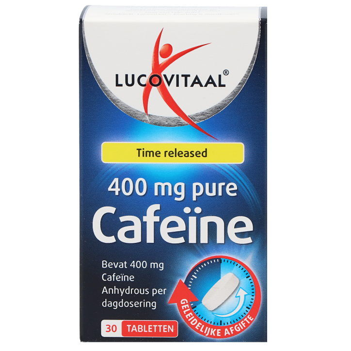 Lucovitaal Time Released 400mg Pure Cafeine - 30 tabletten-1