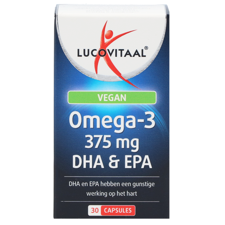 Lucovitaal Vegan Omega-3 375mg DHA & EPA - 30 capsules-1