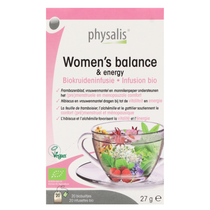 Physalis Women's Balance & Energy Kruideninfusie Bio - 20 theezakjes-1