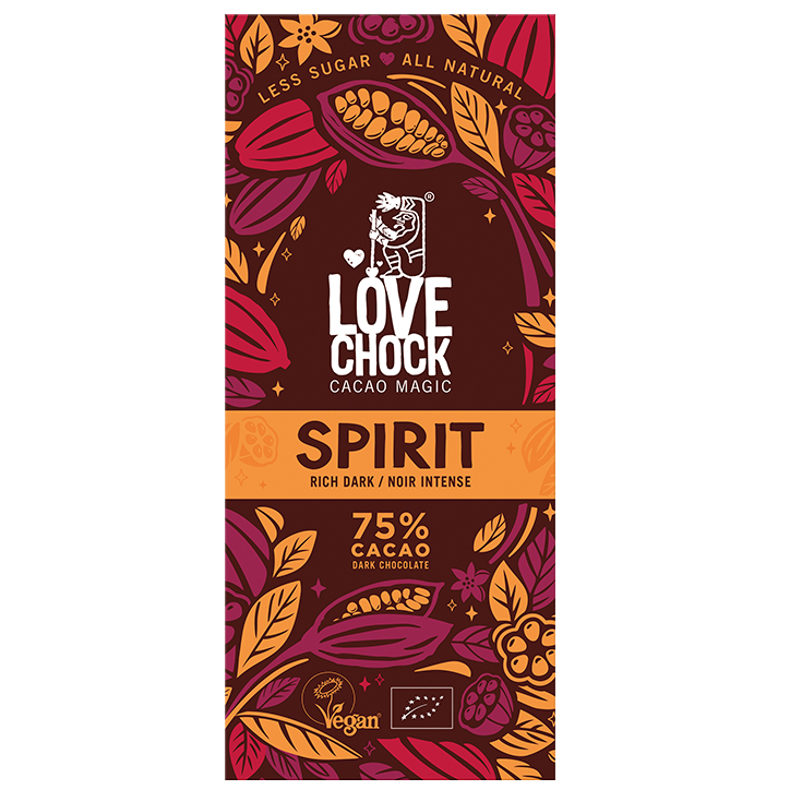 Lovechock SPIRIT Noir Intense 75% Cacao - 70g-1