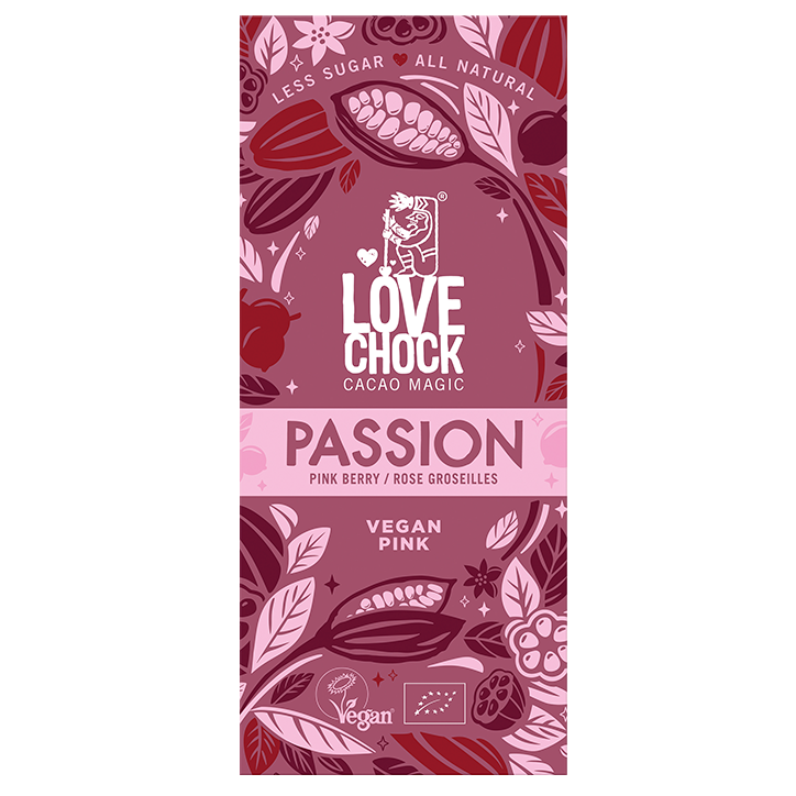 Lovechock PASSION Rose Groseilles Vegan - 70g-1