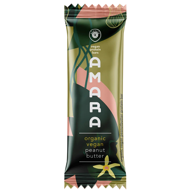 Amara Vegan Protein Bar Peanut Butter Vanilla Bio - 40g-1