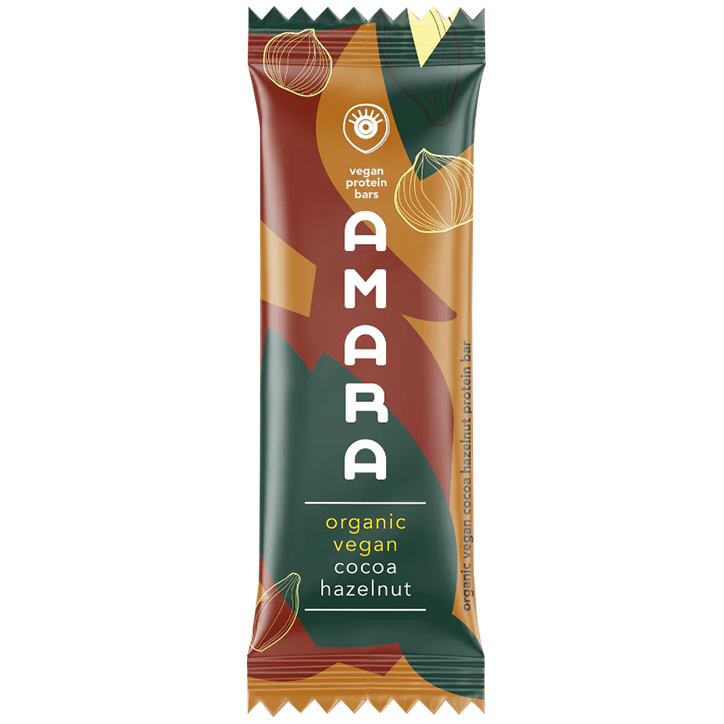 Amara Vegan Protein Bar Cacao Hazelnut Bio - 40g-1