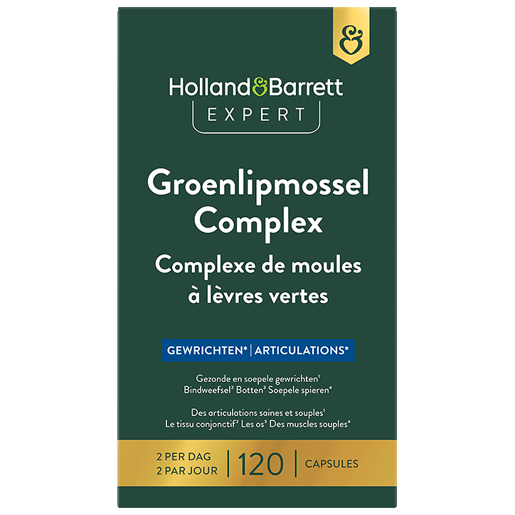 Holland & Barrett Expert Groenlipmossel Complex - 120 capsules-1