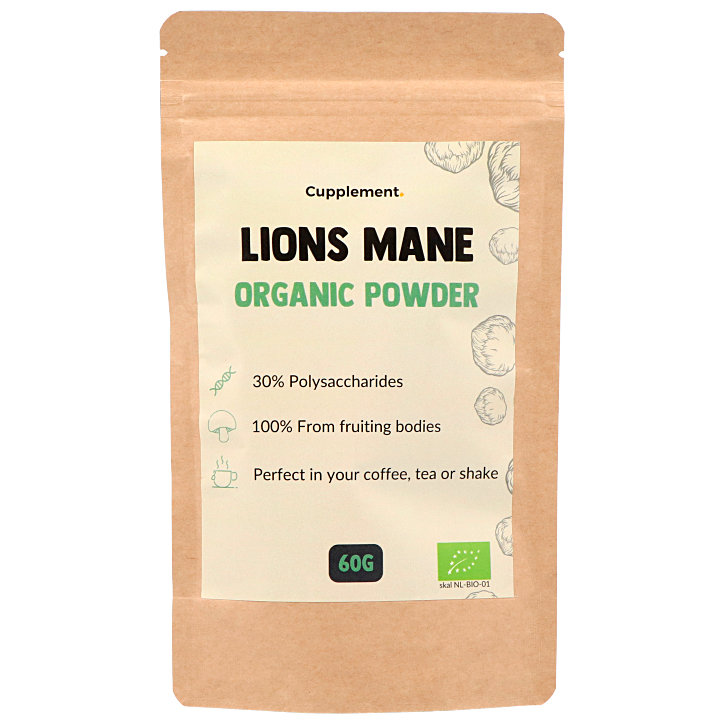 Cupplement Lions Mane Organic Powder - 60g-1