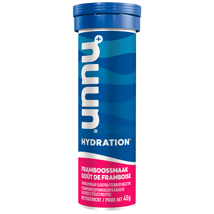 Nuun Hydration Électrolytes Framboise - 10 comprimés effervescents-1