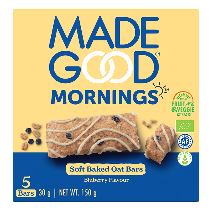 MadeGood Morning Soft Baked Oat Bars Blueberry - 5 x 30g-1