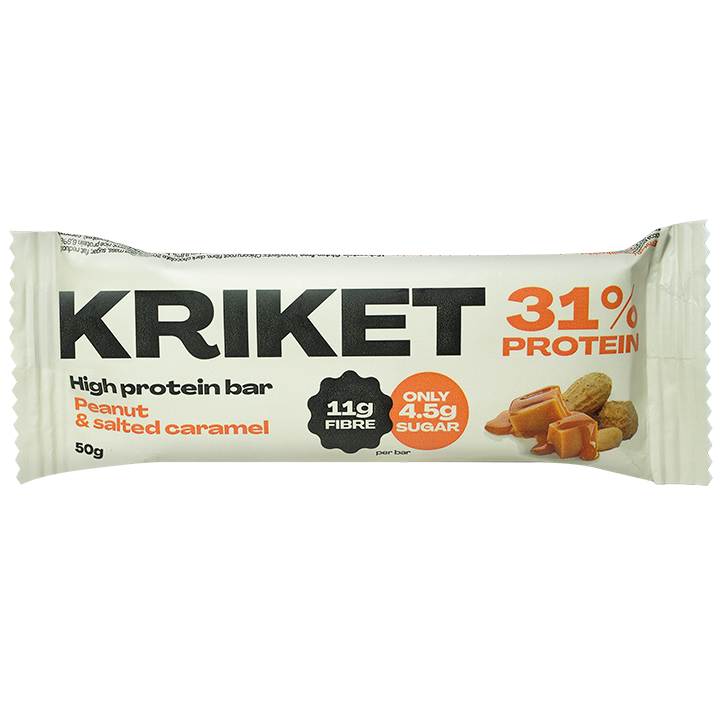 KRIKET Barre Protéinée Cacahuètes et Caramel Salé - 50g-1