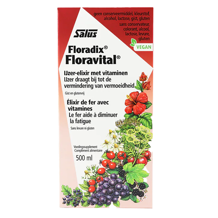 Floradix Floravital Élixir de Fer avec Vitamines - 500ml-1