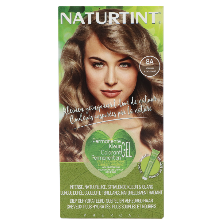 Naturtint Permanent Coloration capillaire 8A Blond cendré - 170ml-1