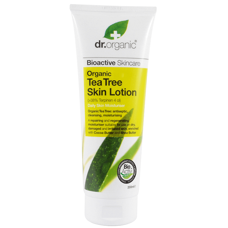 Dr Organic Lotion pour la peau à l'huile essentielle d'arbre à thé 200 ml-1