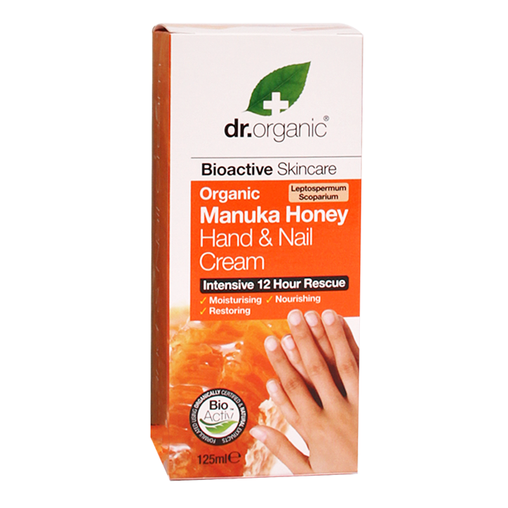 Dr. Organic Manuka Honey Hand- En Nagelcrème - 125ml-1