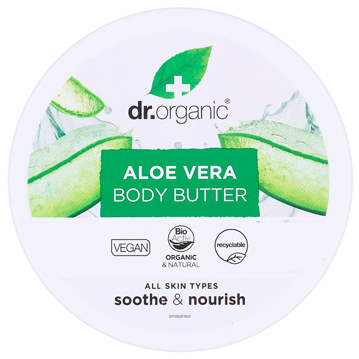 Beurre corporel Dr. Organic à l'Aloe Vera 200 ml-1