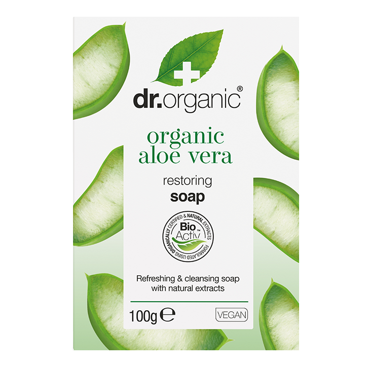 Savon Dr. Organic à l'Aloe Vera 100 g-1