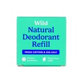 WILD Fresh Cotton & Sea Salt Natural Deodorant Refill 40g