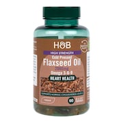 Holland & Barrett Vegan High Strength Flaxseed Triple Omega 3-6-9 Oil 60 Capsules