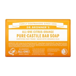 Dr Bronner All-One Citrus-Orange Pure-Castile Bar Soap 140g