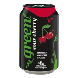 Green No Added Sugar Sour Cherry 330ml