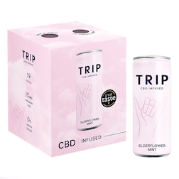 TRIP Multipack Elderflower Mint CBD Drinks 4x 250ml