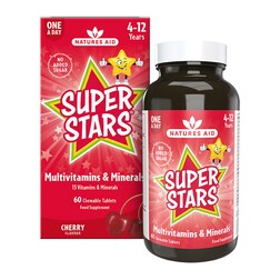 Natures Aid Super Stars Multivitamins & Minerals 60 Tablets