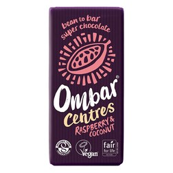 Ombar Centres Raspberry & Coconut Chocolate Bar 70g