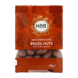Holland & Barrett Milk Chocolate Brazil Nuts 210g
