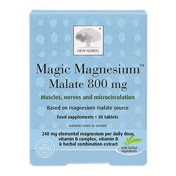 New Nordic Magic Magnesium Malate 800mg 60 Tablets
