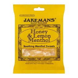 Jakemans Honey & Lemon Soothing Menthol Sweets 73g Bag