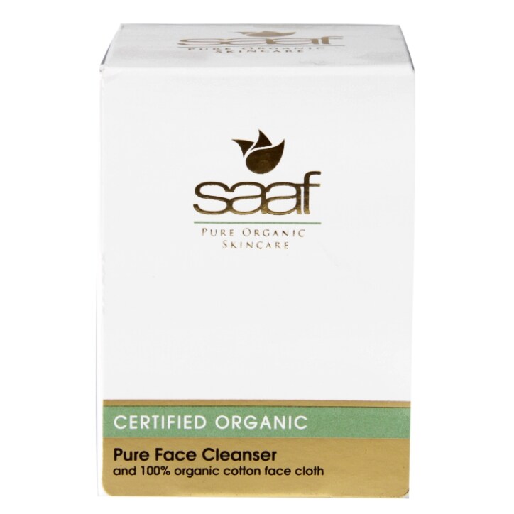 SAAF Organic Pure Face Cleanser & Exfoliating Cloth 40g-1