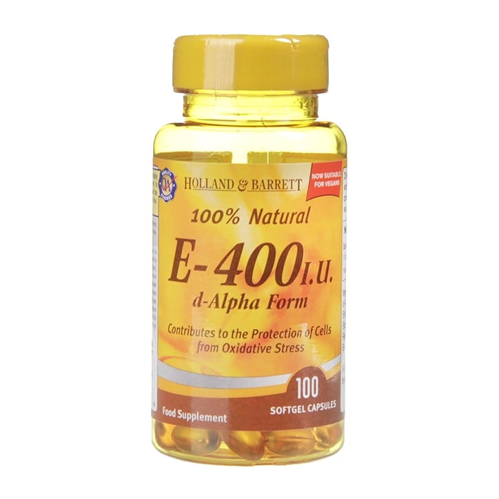 Holland & Barrett Vitamin E 100 Capsules 400iu-1