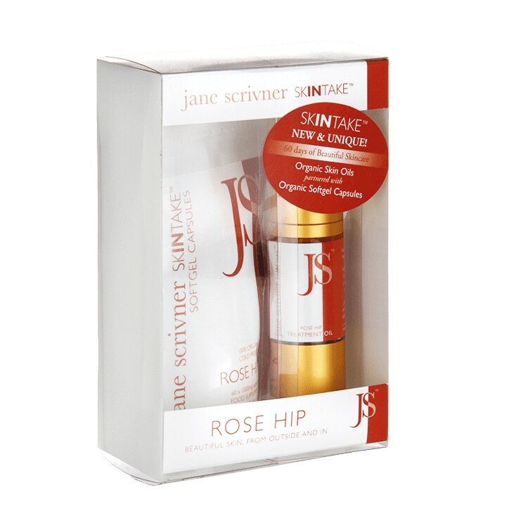 Jane Scrivner Skintake Rose Hip Oil & Capsules Kit-1