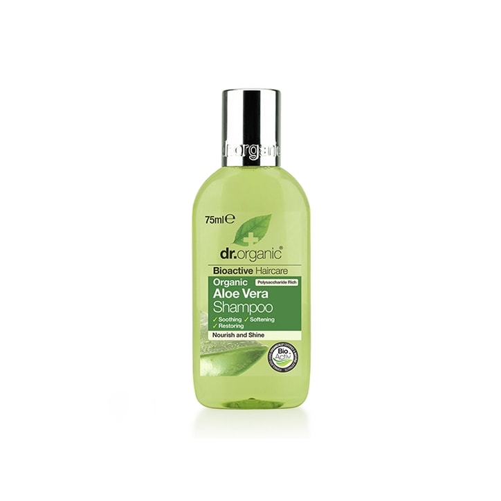 Dr Organic Aloe Vera Travel Shampoo 75ml-1