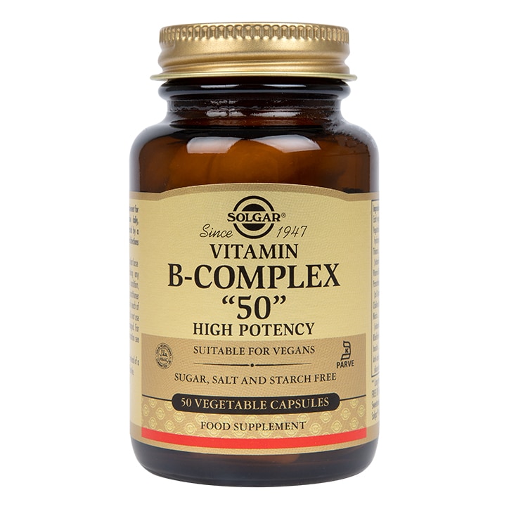 Solgar Vitamin B-Complex "50" High Potency 50 Vegi Capsules-1