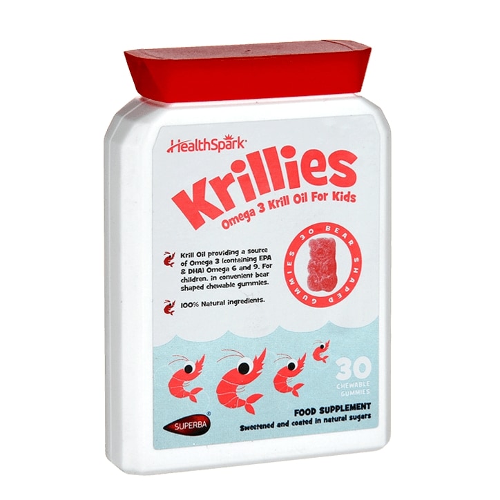 Health Spark Krillies Chewable Omega & Krill Oil 30 Gummies-1