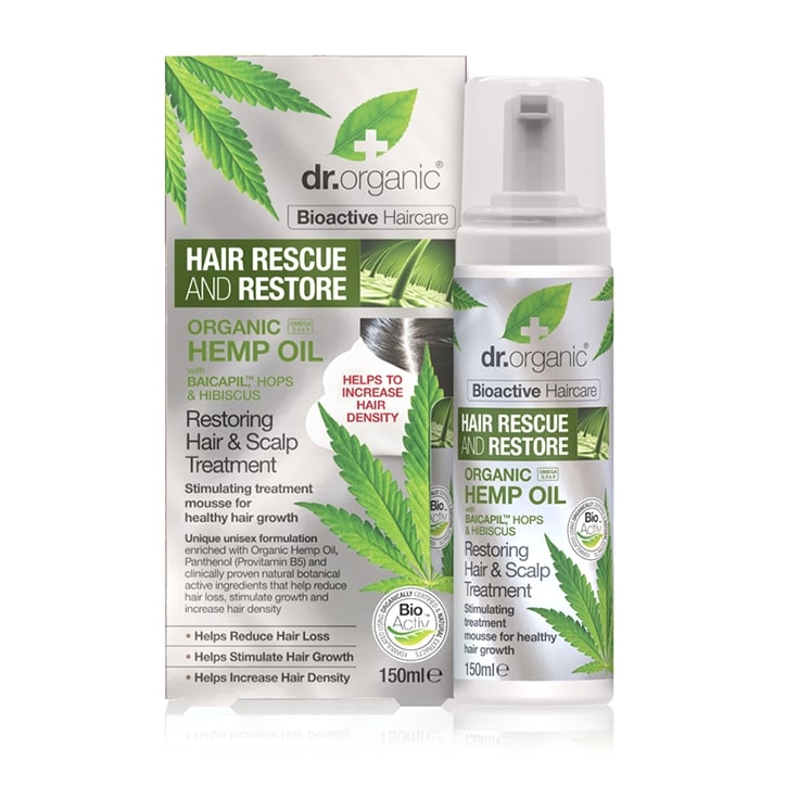 Dr Organic Hemp Oil Rescue & Restore Hair & Scalp Treatment 150ml-1