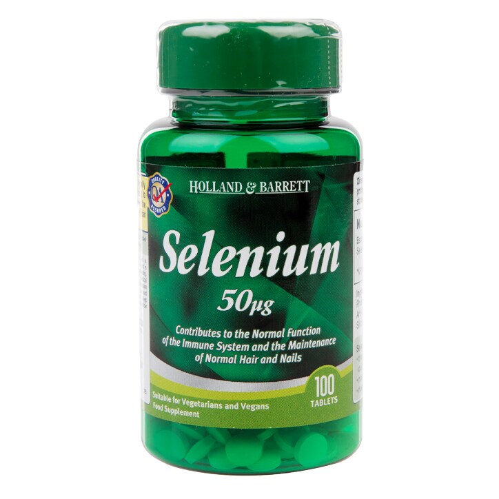 Holland & Barrett Selenium 100 Tablets 50ug-1