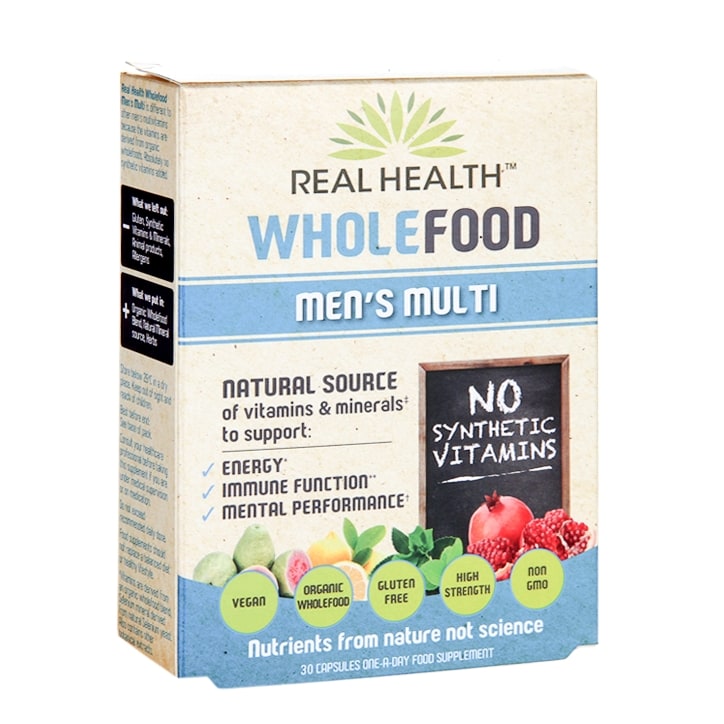 Real Health Wholefood Men's Multi 30 Capsules-1