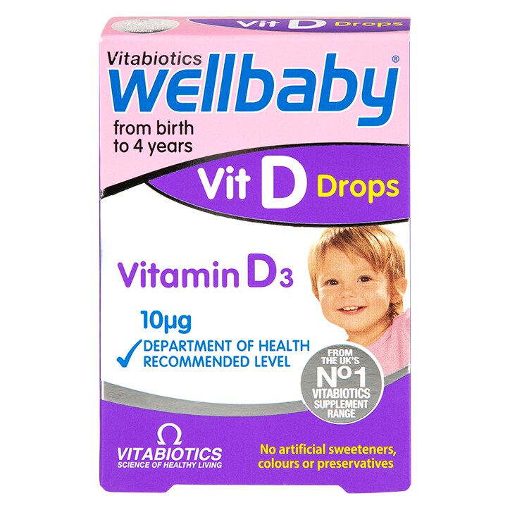 Vitabiotics Wellbaby Vitamin D-Drops 10μg 30ml-1
