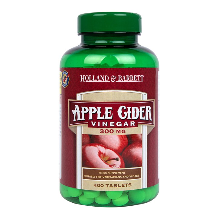 Holland & Barrett Apple Cider Vinegar 400 Tablets 300mg-1