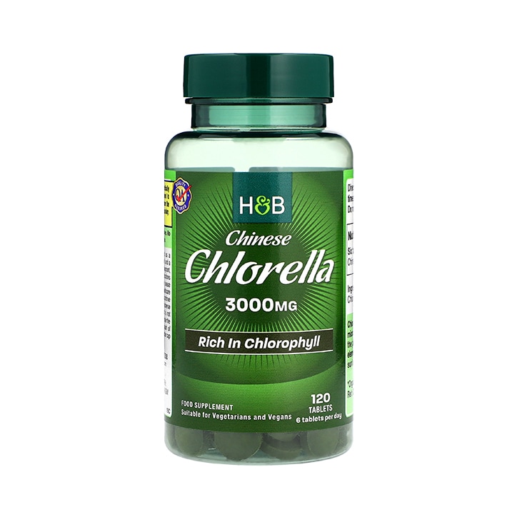 Holland & Barrett Chinese Chlorella Rich in Chlorophyll 120 Tablets 3000mg-1