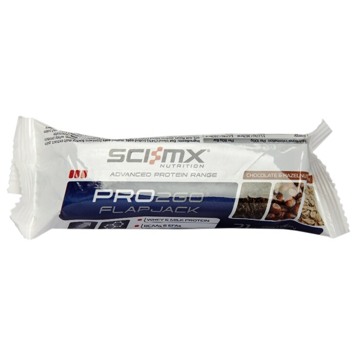 SCI-MX Pro 2Go Protein Flapjack Chocolate & Hazelnut 24 x 80g-1