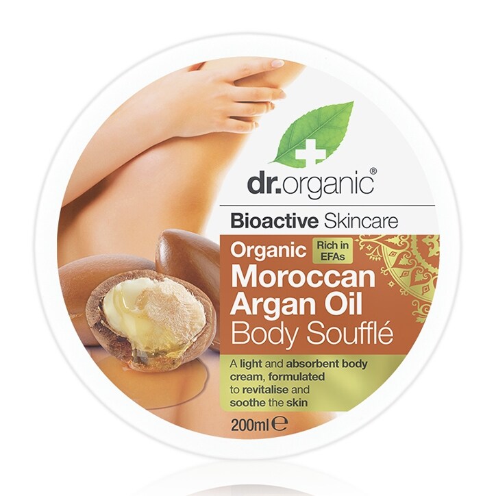 Dr Organic Moroccan Argan Oil Body Soufflé 200ml-1