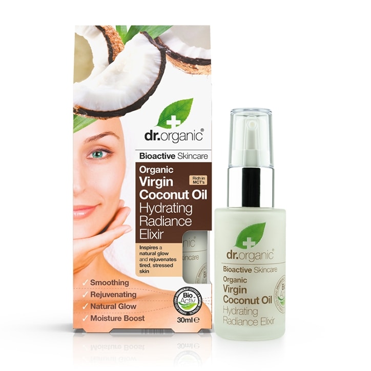 Dr Organic Virgin Coconut Oil Hydrating Radiance Elixir 30ml-1